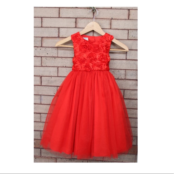 Other - Rosette Red Dress
